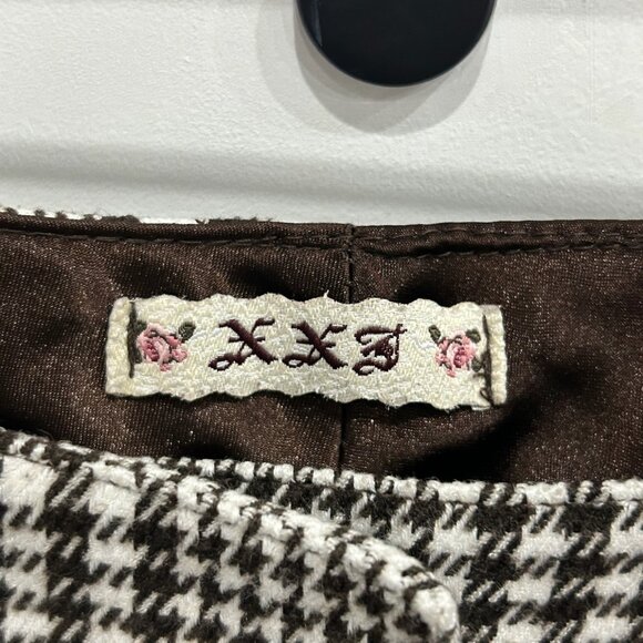 XXZ Womens Black & White Cuffed Hem Houndstooth Shorts Size XS Preppy Retro - Picture 5 of 8
